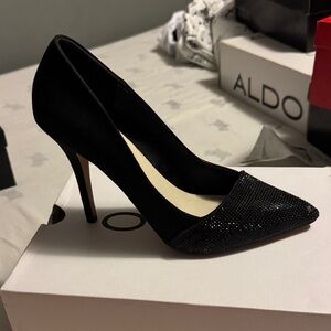 ALDO Black Embellished Heels